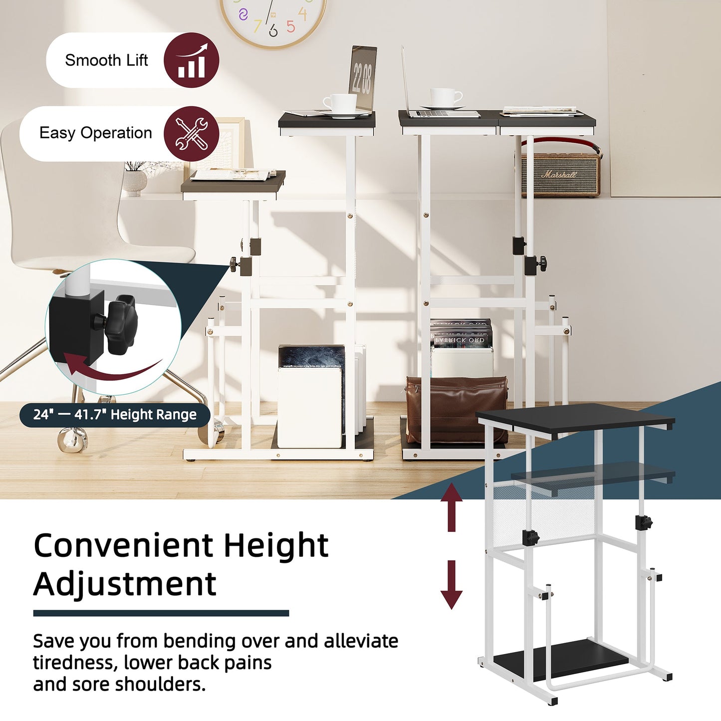 sobaniilowholesale Home Office Computer Desk with Monitor Stand, Stable Design Writing Desk¡ꡧClearance¡ê?