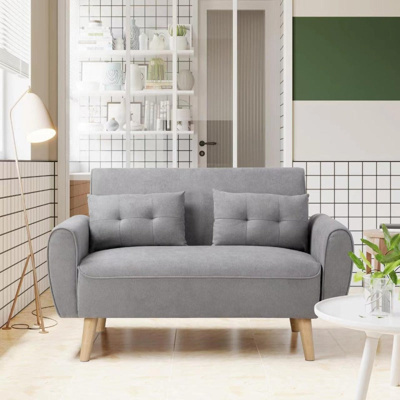 Livingroom sofa set sobaniilowholesale 2-seat 47'' Small Modern Love Seat Sofa #color_light-grey