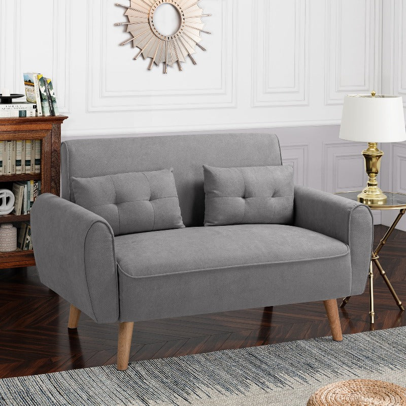 Livingroom sofa set sobaniilowholesale 2-seat 47'' Small Modern Love Seat Sofa #color_light-grey