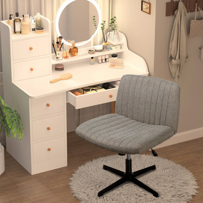 sobaniilowholesale Cross Legged Office Chair Armless Wide Chair Cross Legged Office Chair Computer Chair (7562952802480)