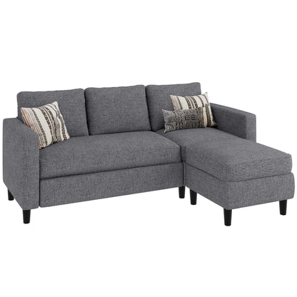 sobaniilowholesale 3-Seat L Shaped Sectional Sofa Couch with Modern Linen Fabric for Small Space (7415494770864)