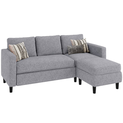 sobaniilowholesale 3-Seat L Shaped Sectional Sofa Couch with Modern Linen Fabric for Small Space (7415494770864)