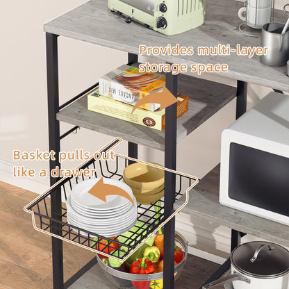 sobaniilowholesale Kitchen Baking Rack with Outle, Freestanding Kitchen Storage Rack Organizer¡ꡧClearance¡ê? (7664699146416) (7346037751984)